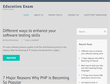 Tablet Screenshot of edu-exam.net